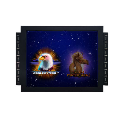 19 इंच उच्च 4:3 परिभाषा प्रबलित ग्लास आईआर गेमिंग टच मॉनिटर के लिए Pog/Wms